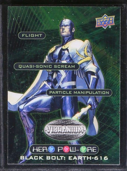 Flight - Quasi-Sonic Scream - Particle Manipulation — Black Bolt #HP-7 — Marvel Vibranium