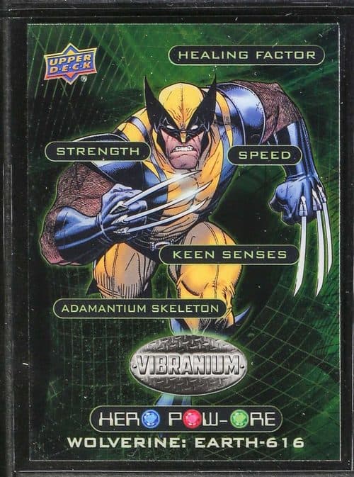 Healing Factor - Strength - Speed - Keen Senses - Adamantium Skeleton — Wolverine #HP-9 — Marvel Vibranium