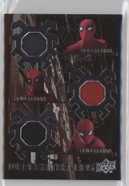 Spider-Man Homemade Suit Hood/Spider-Man Stark Suit Black Torso-Blue Torso #WTT6 — 2017 Upper Deck Marvel Spider-Man Homecoming Movie