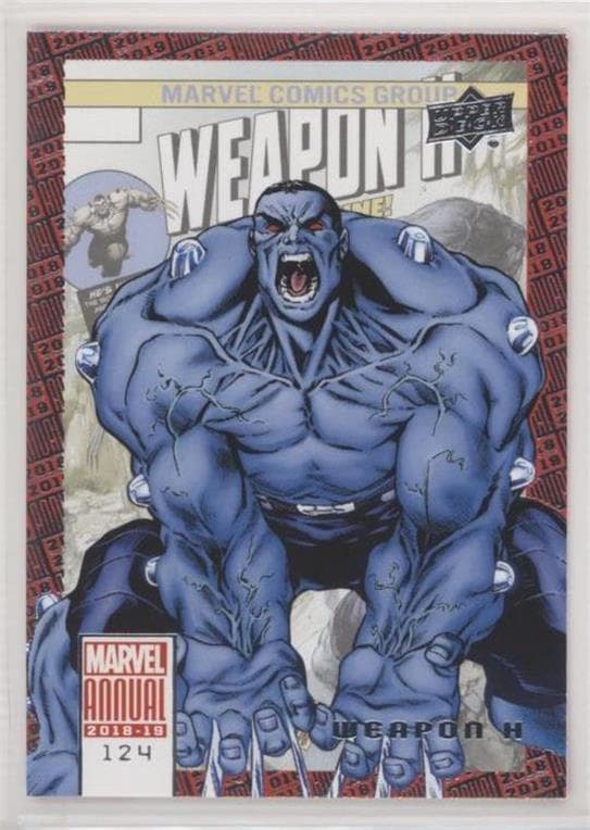 Weapon H #124 — 2018-19 Upper Deck Marvel Annual