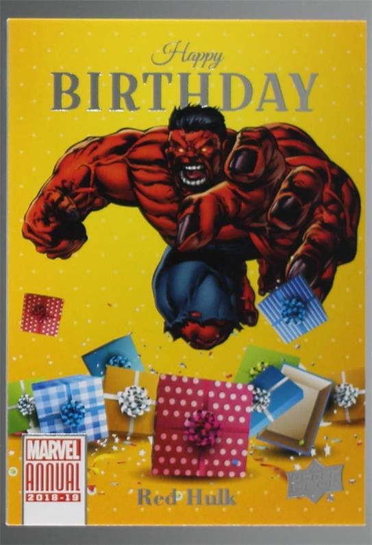 Red Hulk #HB2 — 2018-19 Upper Deck Marvel Annual