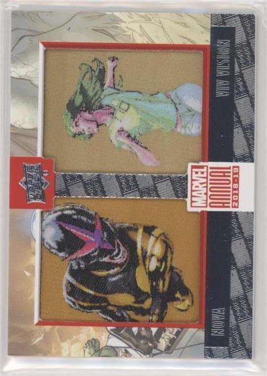 Viv Vision/Nova #PD12 — 2018-19 Upper Deck Marvel Annual