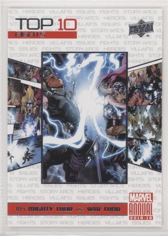 Mighty Thor vs. War Thor #TF6 — 2018-19 Upper Deck Marvel Annual