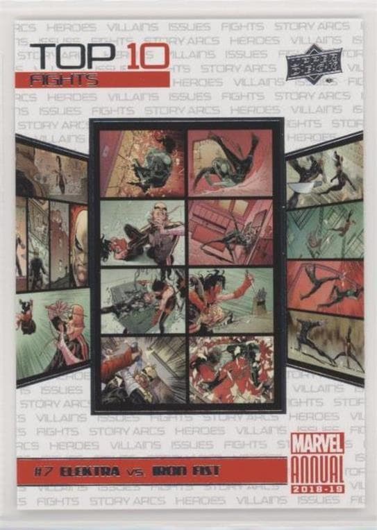 Elektra vs. Iron Fist #TF7 — 2018-19 Upper Deck Marvel Annual