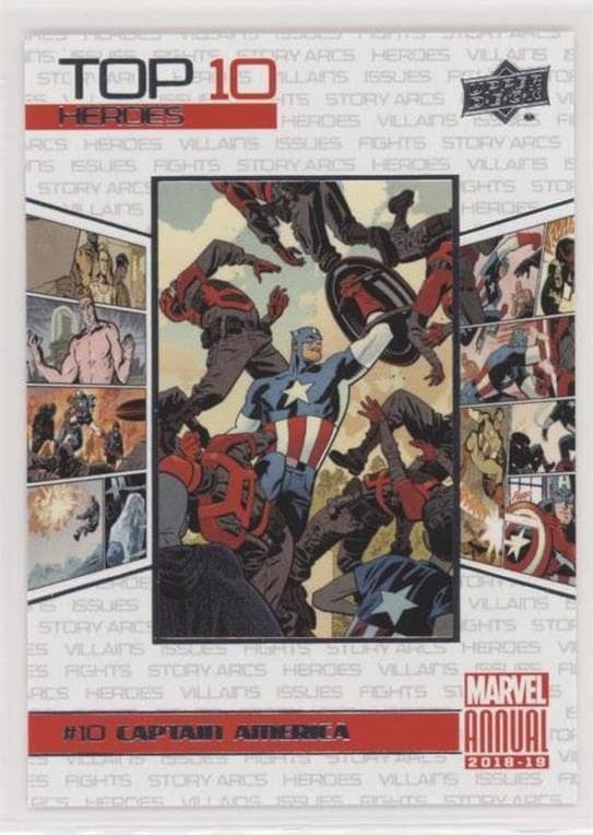 Captain America #TH10 — 2018-19 Upper Deck Marvel Annual