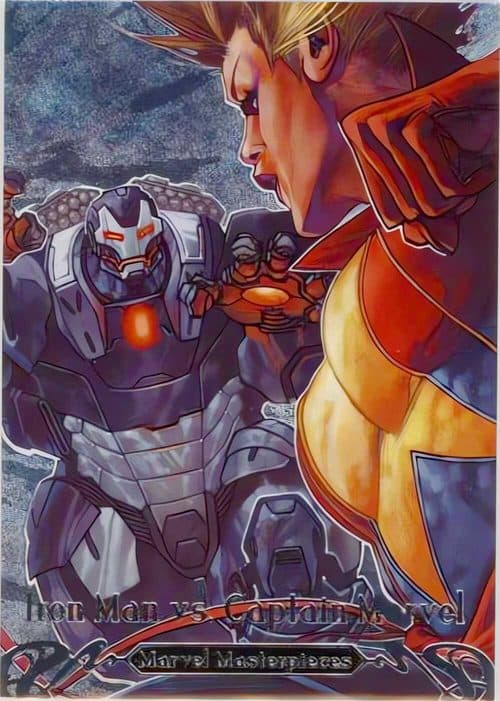 Iron Man vs. Captain Marvel #BS-13 — 2018 Marvel Masterpieces