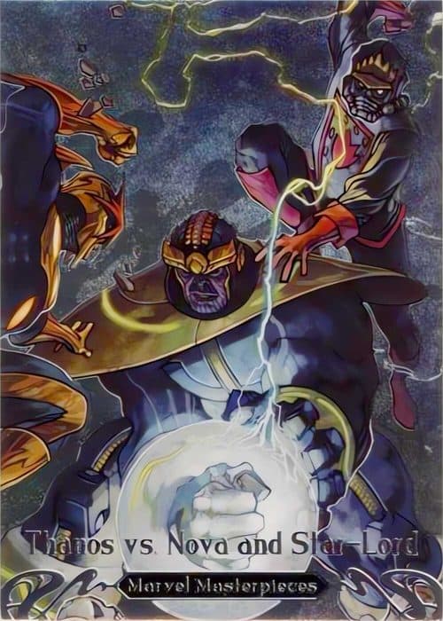 Thanos vs. Nova and Star-Lord #BS-2 — 2018 Marvel Masterpieces