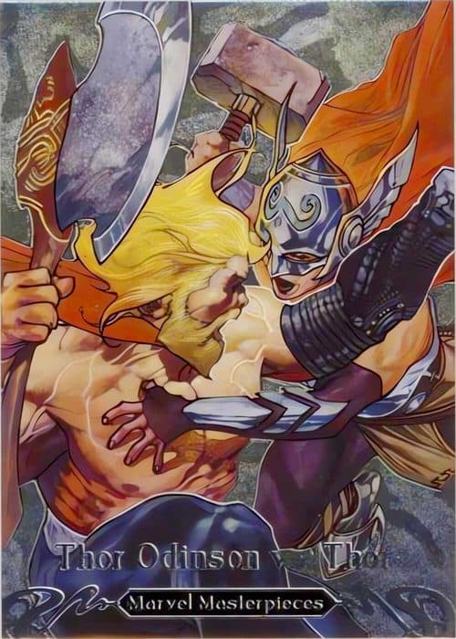 Thor Odinson vs. Thor (Jane Foster) #BS-5 — 2018 Marvel Masterpieces