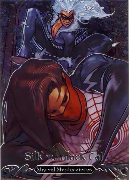 Silk vs. Black Cat #BS-8 — 2018 Marvel Masterpieces