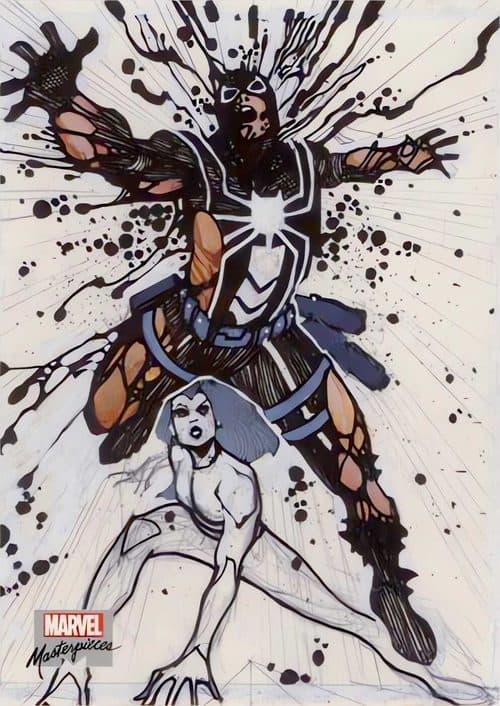 Agent Venom vs. Spider-Queen #PA62 — 2018 Marvel Masterpieces