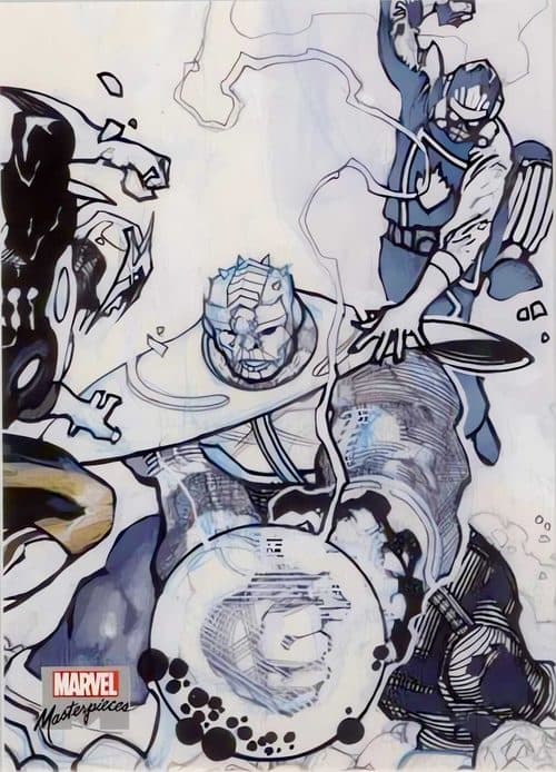 Thanos vs. Nova and Star-Lord #PA67 — 2018 Marvel Masterpieces
