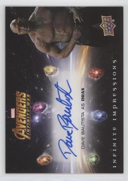 Dave Bautista #II-DB — 2018 Upper Deck Marvel's Avengers Infinity War