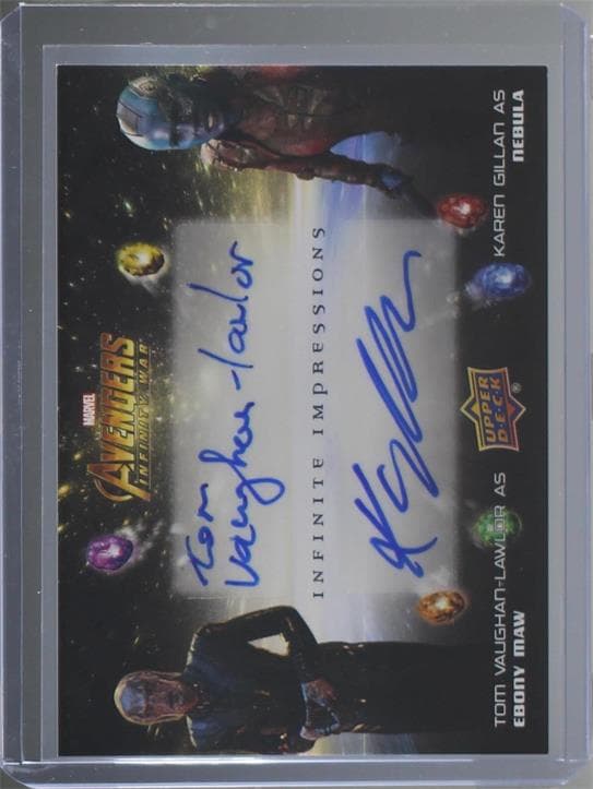 Karen Gillan/Tom Vaughan-Lawlor #IID-VK — 2018 Upper Deck Marvel's Avengers Infinity War
