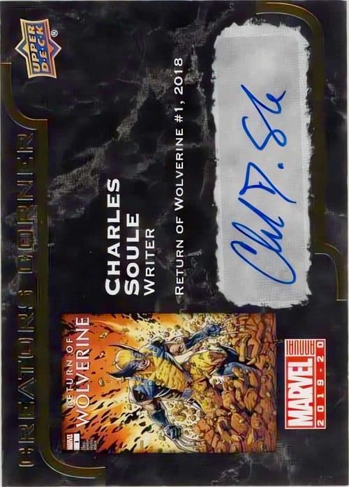 Charles Soule #CC-CS — 2019-20 Upper Deck Marvel Annual