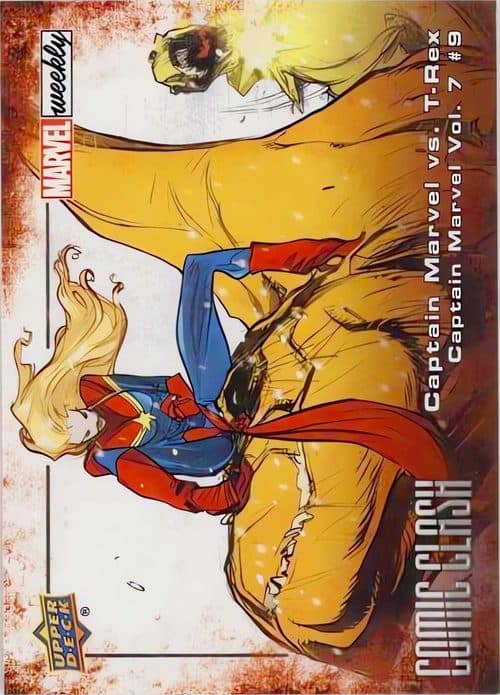 Captain Marvel vs. T-Rex #CC-53 — 2019 Marvel Weekly Packs