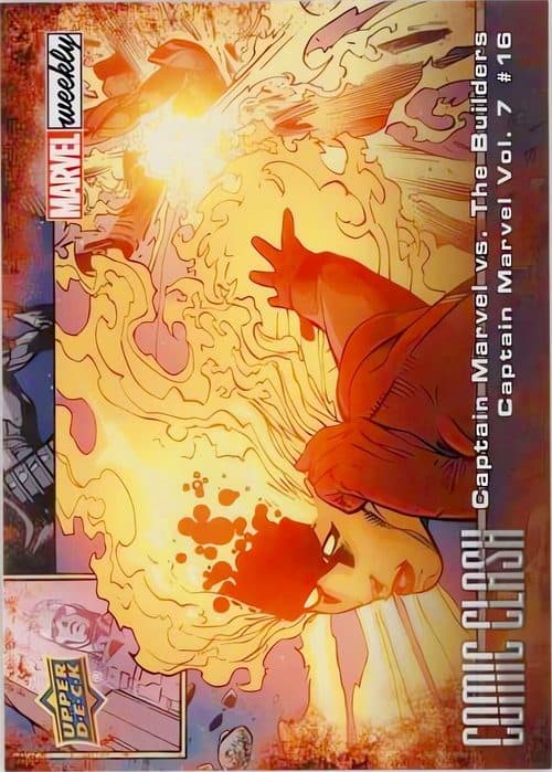 Captain Marvel (Binary) vs. The Builders #CC-56 — 2019 Marvel Weekly Packs