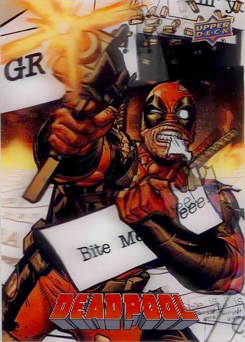 Letters #3D38 — Upper Deck Marvel Deadpool