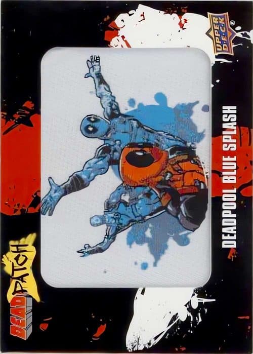 Deadpool Blue Splash Patch #DP8 — Upper Deck Marvel Deadpool