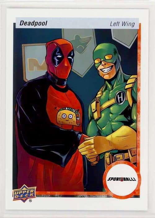 1990-1991 Upper Deck Hockey #SB6 — Upper Deck Marvel Deadpool