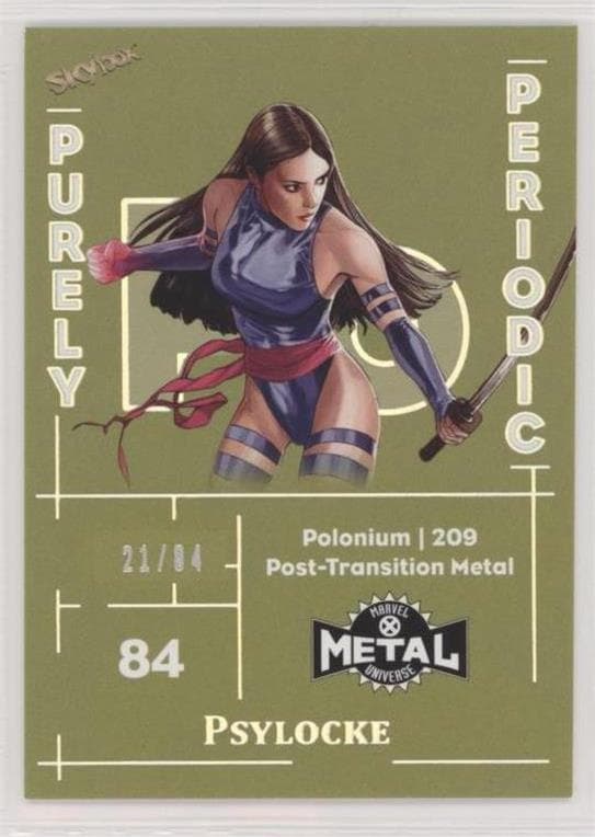 Psylocke #PUP-62 — 2020 Marvel X-Men Metal Universe