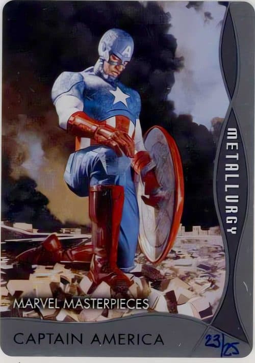 Captain America #M-35 — 2020 Upper Deck Marvel Masterpieces