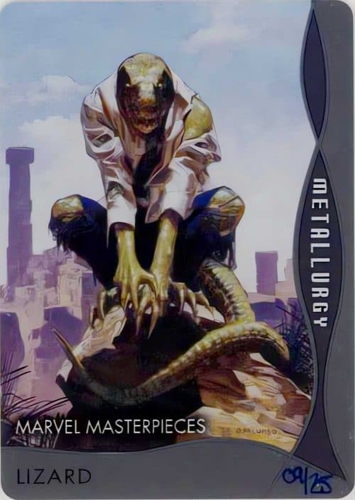 Lizard #M-45 — 2020 Upper Deck Marvel Masterpieces