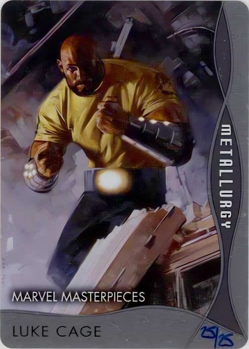 Luke Cage #M-6 — 2020 Upper Deck Marvel Masterpieces