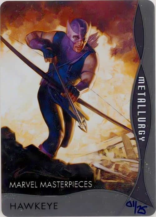 Hawkeye #M-67 — 2020 Upper Deck Marvel Masterpieces