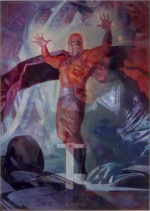 Ultron/Bullseye/Mysterio #NINE — 2020 Upper Deck Marvel Masterpieces