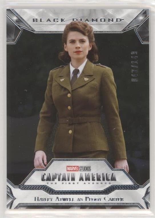 Hayley Atwell as Peggy Carter #14 — 2021 Marvel Black Diamond