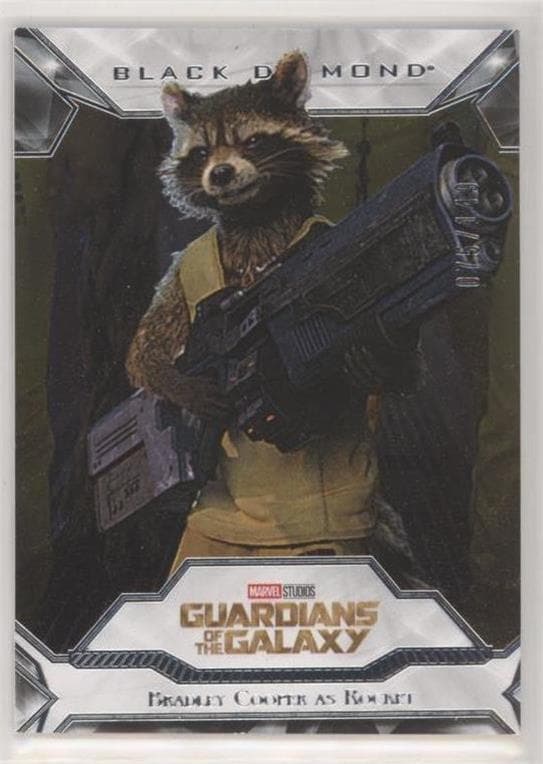 Bradley Cooper as Rocket Raccoon #33 — 2021 Marvel Black Diamond
