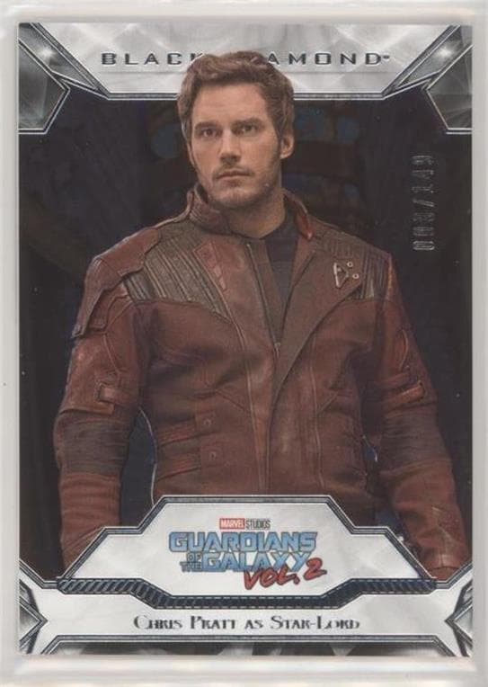Chris Pratt as Peter Quill #54 — 2021 Marvel Black Diamond