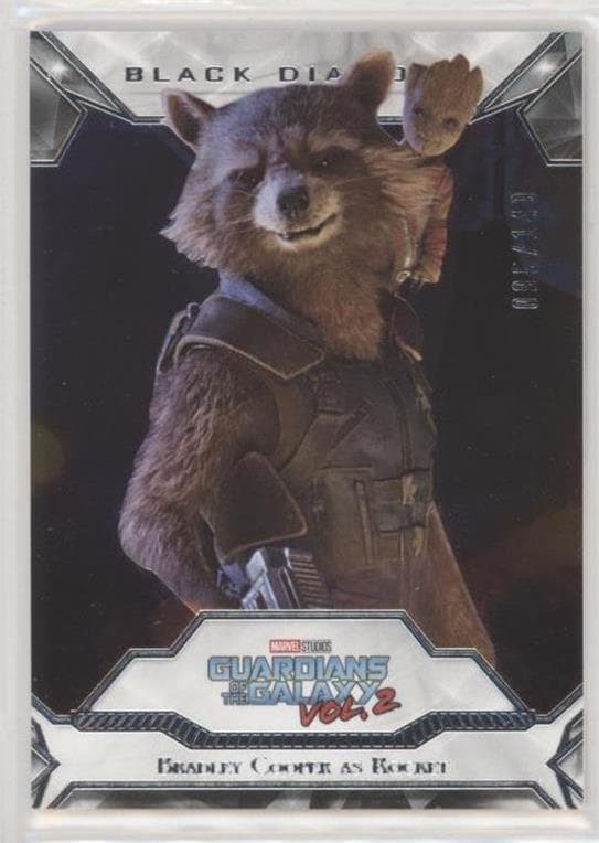 Bradley Cooper as Rocket Raccoon #57 — 2021 Marvel Black Diamond
