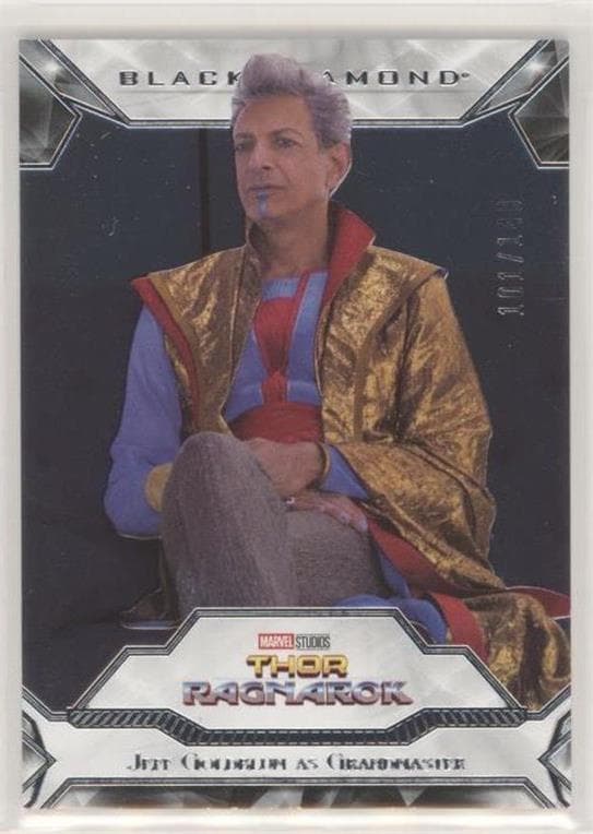 Jeff Goldblum as Grandmaster #64 — 2021 Marvel Black Diamond