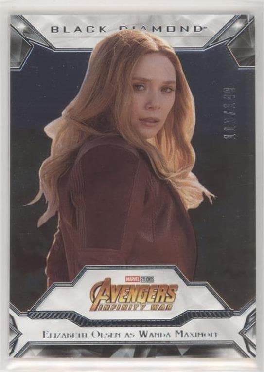 Elizabeth Olsen as Wanda Maximoff #80 — 2021 Marvel Black Diamond