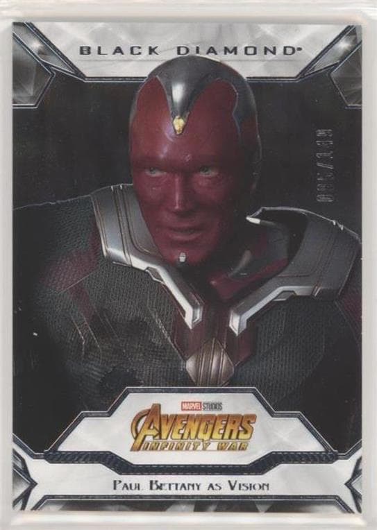 Paul Bettany as Vision #81 — 2021 Marvel Black Diamond