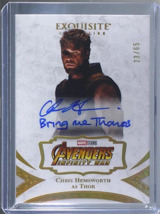 Chris Hemsworth as Thor #A-CH — 2021 Marvel Black Diamond
