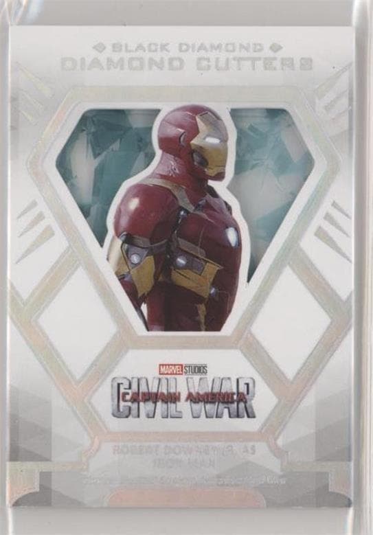 Robert Downey Jr. as Iron Man #DC-11 — 2021 Marvel Black Diamond