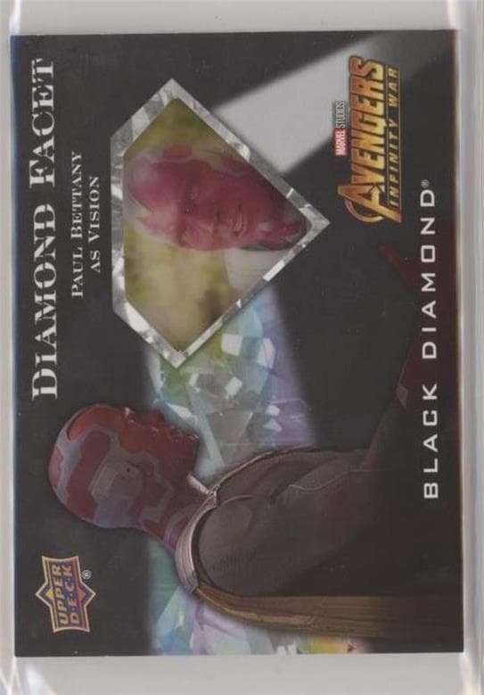 Paul Bettany as Vision #DF-16 — 2021 Marvel Black Diamond