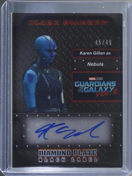 Karen Gillan as Nebula #DPBL-KG — 2021 Marvel Black Diamond