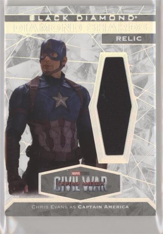 Chris Evans as Captain America #DS-CE — 2021 Marvel Black Diamond
