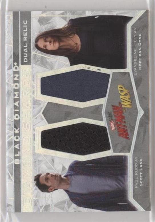 Paul Rudd/Evangeline Lilly #DS2-AMW — 2021 Marvel Black Diamond