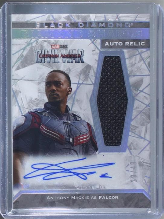 Anthony Mackie as Sam Wilson #DSA-AM — 2021 Marvel Black Diamond