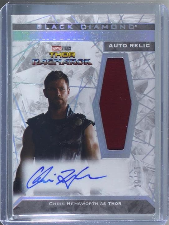 Chris Hemsworth as Thor #DSA-CH — 2021 Marvel Black Diamond
