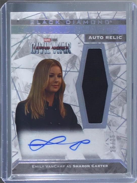 Emily VanCamp as Sharon Carter #DSA-EVC — 2021 Marvel Black Diamond