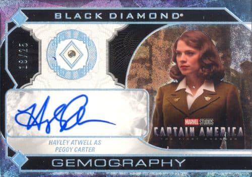 Hayley Atwell as Peggy Carter #G-HA — 2021 Marvel Black Diamond