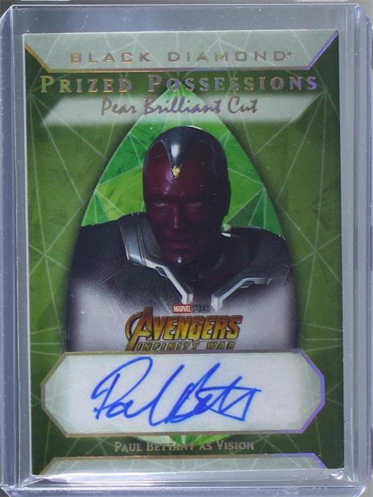 Paul Bettany as Vision #PPA-PB — 2021 Marvel Black Diamond