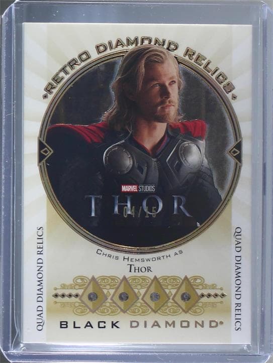 Chris Hemsworth as Thor #RDR-5 — 2021 Marvel Black Diamond