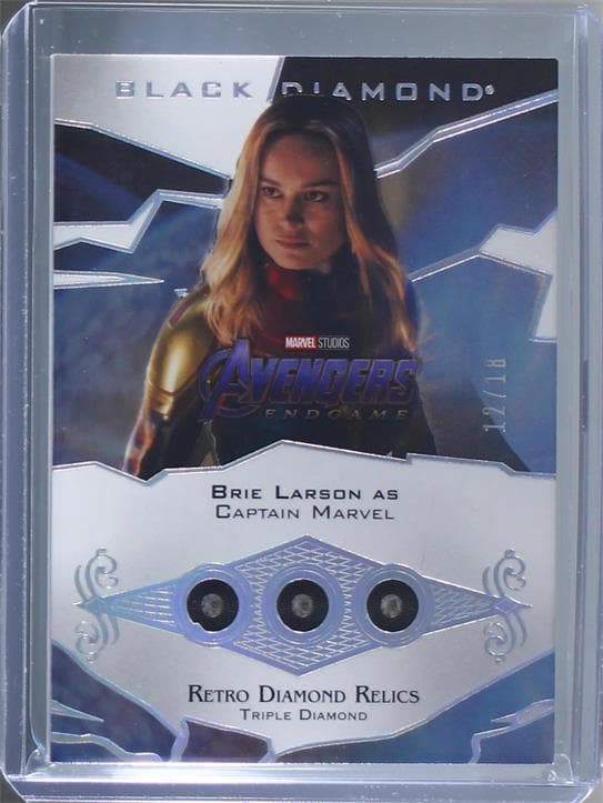 Brie Larson as Carol Danvers #RDR-72 — 2021 Marvel Black Diamond