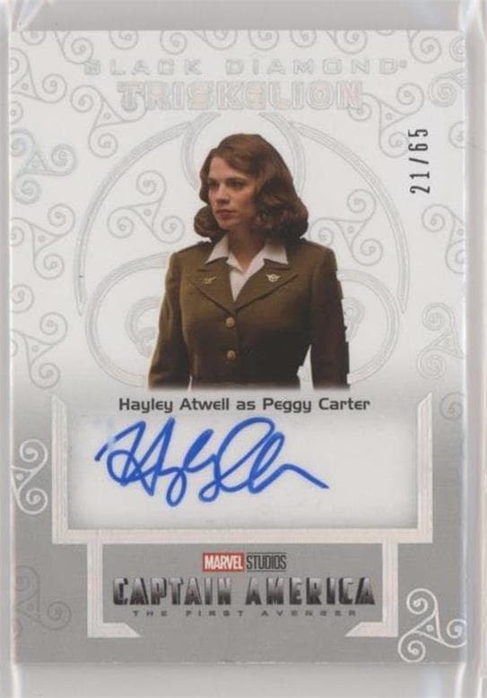 Hayley Atwell as Peggy Carter #T-HA — 2021 Marvel Black Diamond